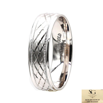 Milgrain Wedding Band RB3195L