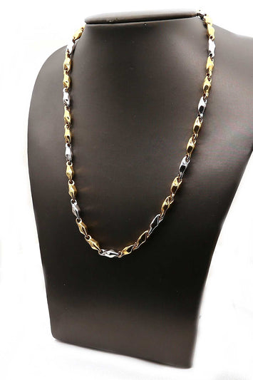 10k -Chaîne (Hollow Bullet)  en or GB014