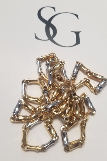 10k -Chaîne (Hollow Bullet)  en or GB016