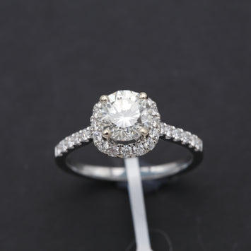 18K Bague en Or avec Diamond