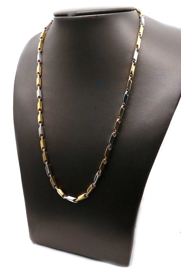 10k -Chaîne (Hollow Bullet)  en or GB019