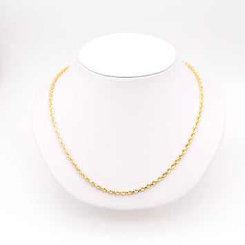 5mm -10K Chaîne Torsade en or GCR004