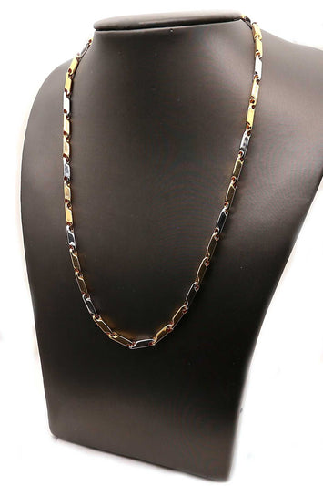 10k -Chaîne (Hollow Bullet)  en or GB019