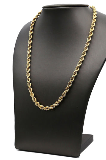 5.8mm -10k Chaîne Torsade (Robe Chaîne) Diomond cut 22pouce en or CR-003