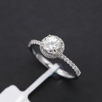 18K Bague en Or avec Diamond