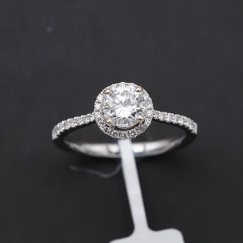 18K Bague en Or avec Diamond