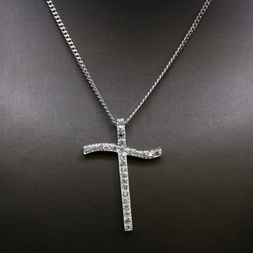 Pendentif croix en argent SP037