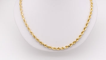 4.3mm -10K Chaîne Torsade en or GCR003