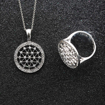 ensemble de collier en argent SP004