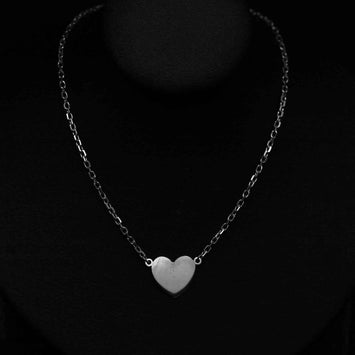 Colier coeur en argent SE043