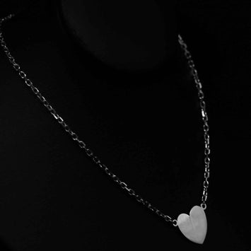 Colier coeur en argent SE043