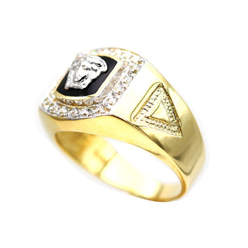 Bague en or 10 carats pour homme GRM130