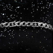 Bracelet gourmette taille diamant en argent SP037