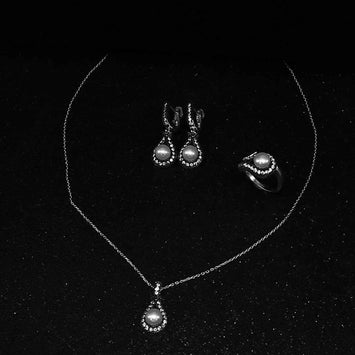 ensemble de collier en argent   SP008