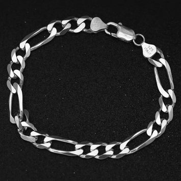 Bracelet chaîne figaro en argent SP016
