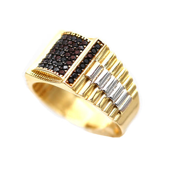 Bague en or 10 carats pour homme GRM116