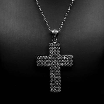Pendentif croix en argent SP035