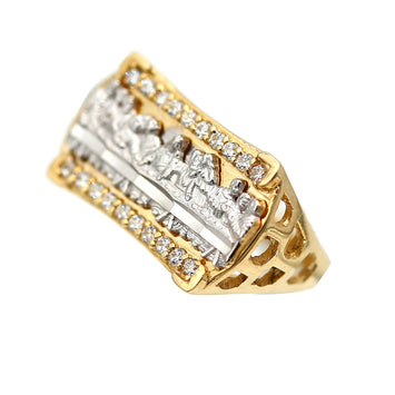 Bague en or 10 carats pour homme GRM056