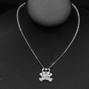 Colier en peluche en argent SE040